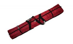 190 FULLY PADDED DOUBLE SKI BAG W/WHEELS – RED