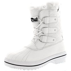 Womens Snow Boot Nylon Short Winter Snow Fur Rain Warm Waterproof Boots – White – 8  ...