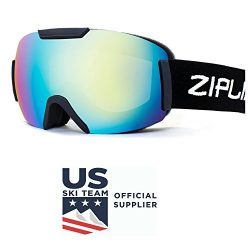 Zipline Podium ST Ski / Snowboard / Snowmobile Goggles – No Fog – Interchangeable Le ...