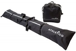 Athletico Two-Piece Ski and Boot Bag Combo | Store & Transport Skis Up to 200 CM and Boots U ...