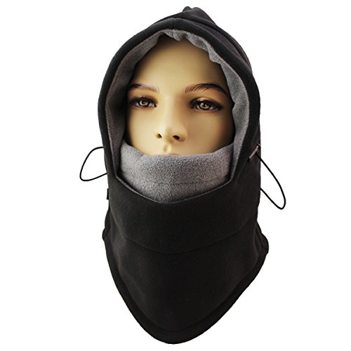 Miracu Heavyweight Balaclava Windproof Ski Face Mask, Women and Men Soft Fleece Winter Hat/Hood ...