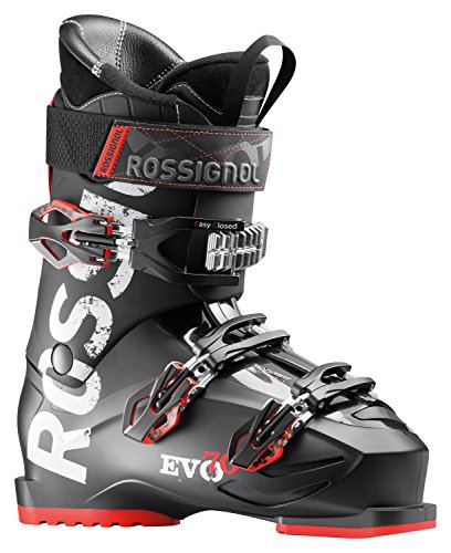 Rossignol Men’s EVO 70 Ski Boots (Black/Red, 29.5)