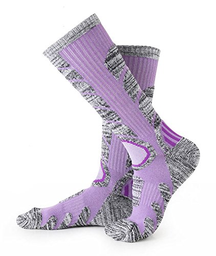Skiing Socks Women 1 Pack Ladies Warm Ski Socks Purple