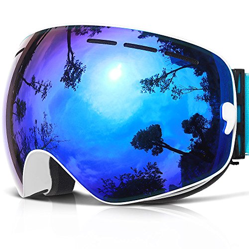Ski Goggles,COPOZZ G1 Mens Womens Ski Snowboard Snowboarding Goggles – Over Glasses Double ...