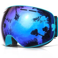 Ski Goggles,COPOZZ G1 Mens Womens Ski Snowboard Snowboarding Goggles – Over Glasses Double ...