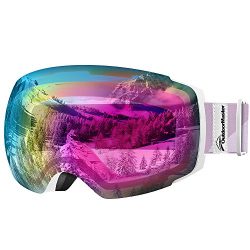 OutdoorMaster Ski Goggles PRO – Frameless, Interchangeable Lens 100% UV400 Protection Snow ...