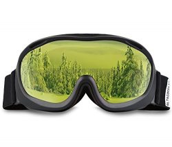 AKASO Ski Goggles An-ti Fog Double Lens Skate Glasses For Men ,Women & Youth, UV protection  ...