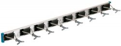 Crawford-Lehigh 36360-6 Ultra Hold Eight-Hook Tool Rack, 36 by 5-Inch