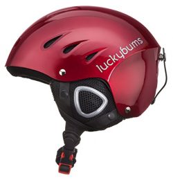 Lucky Bums Snow Sport Helmet with Fleece Liner, Red, Medium
