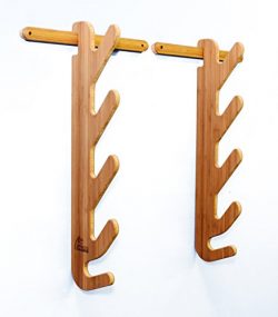 Bamboo Ski Storage Rack for 3 or 4 Pairs of Skis – Grassracks Hallsteiner Quad
