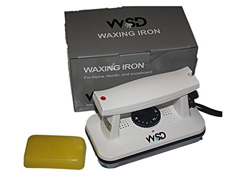 Ski Snowboard Wax Iron Waxing tune Dimpled plate white iron with yellow wax All temp