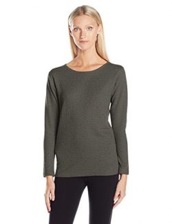 Duofold Women’s Mid Weight Wicking Thermal Shirt, Granite Heather, XL