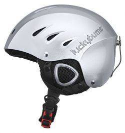 Lucky Bums Snow Sport Helmet with Fleece Liner, Silver, Medium