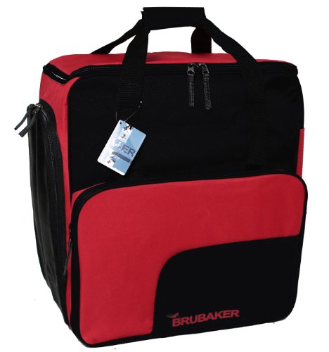 BRUBAKER Ski Boot Bag Backpack SuperFUNCTION 2.0 Red Black
