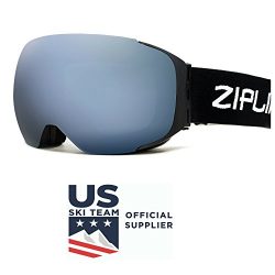 Zipline Podium Ski / Snowboard / Snowmobile Goggles – No Fog – Interchangeable Magne ...