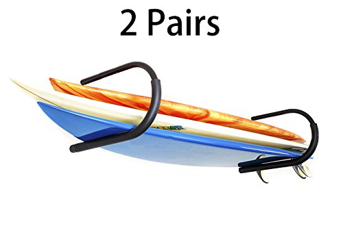 2 Pairs Protek Indoor Outdoor SUP Board Paddleboard Snowboard Surfboard Wakeboard Ski Storage Ce ...