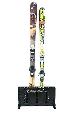 Ski Storage Rack | Freestanding 4 Pair Skis Floor Rack | StoreYourBoard (Wide Skis)