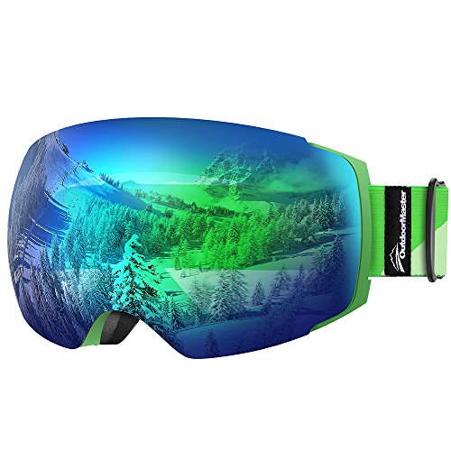 OutdoorMaster Ski Goggles PRO – Frameless, Interchangeable Lens 100% UV400 Protection Snow ...