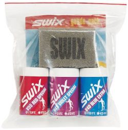 Swix Classic Nordic Ski Wax Pack with 3-Kick Wax and Cork, 8 x 8-Inch