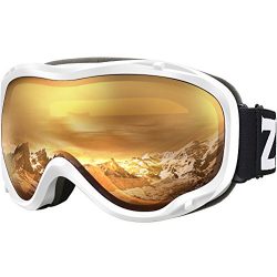 ZIONOR Lagopus Ski Snowboard Goggles UV Protection Anti-fog Snow Goggles for Men Women Youth
