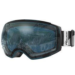 OutdoorMaster Ski Goggles PRO – Frameless, Interchangeable Lens 100% UV400 Protection Snow ...