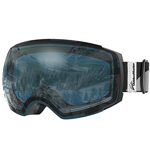 OutdoorMaster Ski Goggles PRO – Frameless, Interchangeable Lens 100% UV400 Protection Snow ...