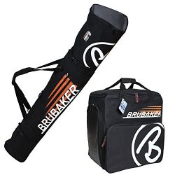 HENRY BRUBAKER “Champion” Combo Ski Boot Bag and Ski Bag for 1 Pair of Ski up to 190 ...