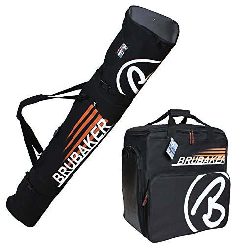 HENRY BRUBAKER “Champion” Combo Ski Boot Bag and Ski Bag for 1 Pair of Ski up to 190 ...