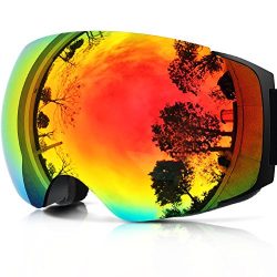 ZIONOR X4 Ski Snowboard Snow Goggles Magnet Dual Layers Lens Spherical Design Anti-fog UV Protec ...