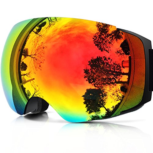 ZIONOR X4 Ski Snowboard Snow Goggles Magnet Dual Layers Lens Spherical Design Anti-fog UV Protec ...