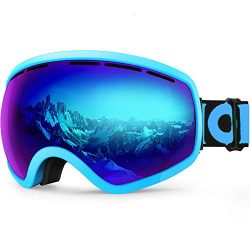 ZIONOR X10 Ski Snowboard Snow Goggles OTG for Men Women Youth Anti-fog UV Protection Helmet Comp ...