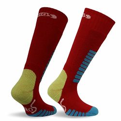 Eurosocks 0412J Child Ski Supreme Junior Socks, Red, X-Small