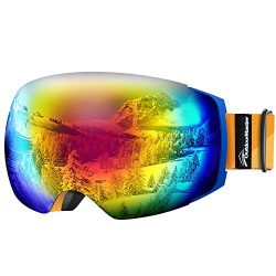 OutdoorMaster Ski Goggles PRO – Frameless, Interchangeable Lens 100% UV400 Protection Snow ...
