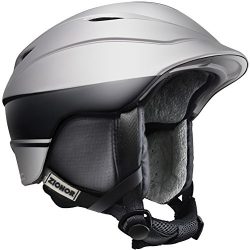 ZIONOR H2 Ski Snowboard Helmet Certified Quality for Men Women with Ventilation Control and Comf ...