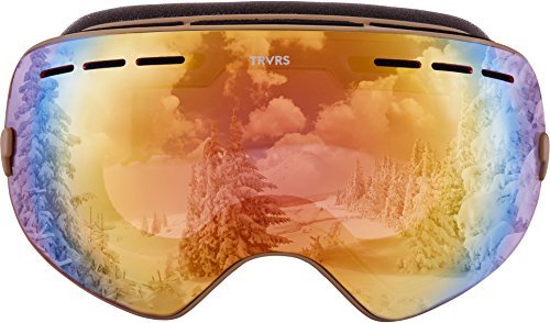 Traverse Virgata Ski, Snowboard, and Snowmobile Goggles, Stone with Opal REVO Lens