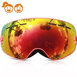 Ski Goggles Kids,COPOZZ G3 Kids Youth Girls Boys Ski Snow Snowboard Goggles – Double Lens  ...