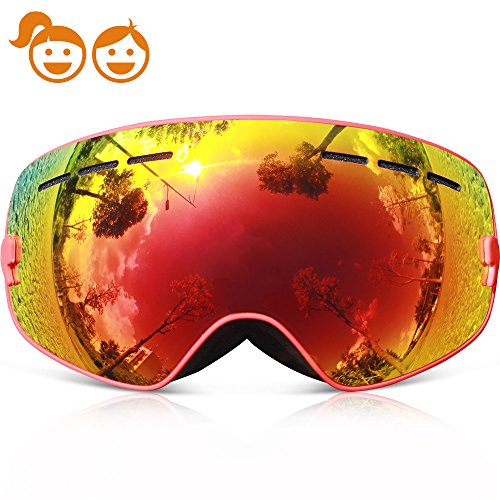 Ski Goggles Kids,COPOZZ G3 Kids Youth Girls Boys Ski Snow Snowboard Goggles – Double Lens ...