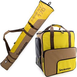BRUBAKER Superfunction – Limited Edition – Combo Ski Boot Bag and Ski Bag for 1 Pair ...