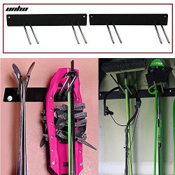 UNHO Ski Board Snowboard Rack Wall Mounted Hanger Display Garden Tool Racks Storage Holder for B ...