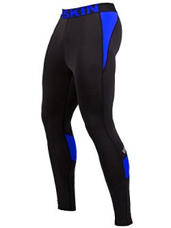 DRSKIN Men’s Compression Dry Cool Sports Tights Pants Baselayer Running Leggings Yoga (Came B-BU ...