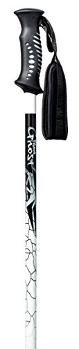 New Whitewoods Ghost Junior Alpine Downhill Ski Poles 32″-42″ White/Black