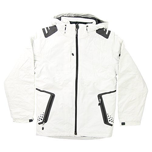Elevate Elias Ladies Insulated Ski Jacket (White, Medium)