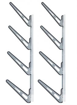 Krypt Towers Ultimate Board Sports Storage Rack, Heavy Duty Steel Wall Mount Board Stand, Rubber ...