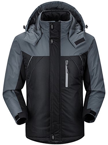 CIOR Men and Women Snow Jacket Windproof Waterproof Ski Jackets Winter Hooded Mountain Fleece Ou ...