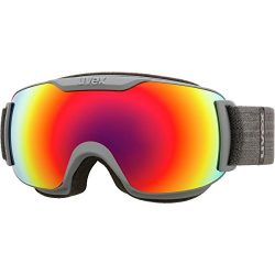 Uvex Downhill 2000 S FM Womens Snow Goggles One Size Dark Grey Mat ~ Rainbow