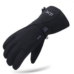 MCTi Waterproof Mens Ski Gloves,Winter Warm 3M Thinsulate Snowboard Snowmobile Cold Weather Glov ...