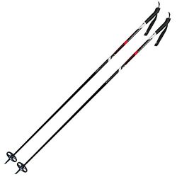 Alpina Sports ASC-ST Snowflake Cross-Country Nordic Ski Poles with Round Baskets, 125cm, Pr.