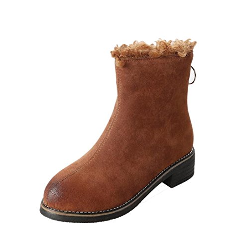 HOT Sale ,AIMTOPPY Women Flock Platform Ankle Boot Outdoor Snow Boot Ski Flat Heel Casual Shoes ...