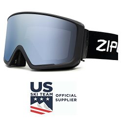 Zipline Podium CL Ski / Snowboard / Snowmobile Goggles – No Fog – 6 Lens Interchange ...