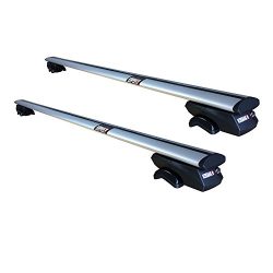 Kodiak AeroGrip 53″ Universal Roof Rack Crossbars – Ultra Secure Strap Lock Technolo ...